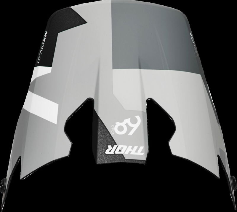 VISOR R-SPORT CRBN BRAVE GY/WH