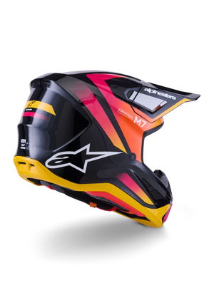 HELMET SM7 RISE BLK/YL/PINK L