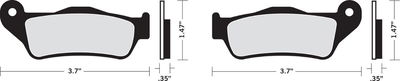 BRAKE PAD - DRAG ORGANIC