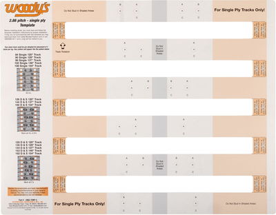 TEMPLATE STUDDING 2.86 PITCH S