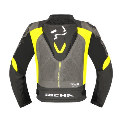 STRADALE LEATHER JACKET yellow/grey 54