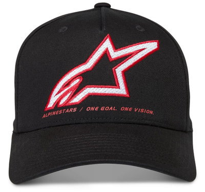 HAT CRV BILL LINEOUT BLACK L/X