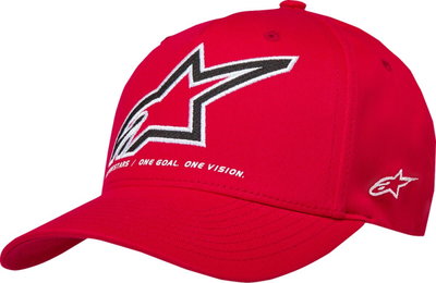 HAT CRV BILL LINEOUT RED S/M