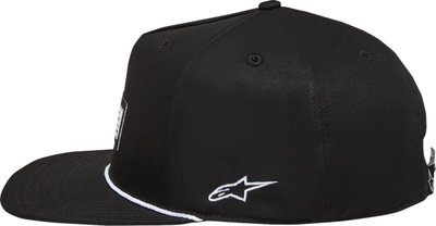 HAT FLT BILL SNAPBACK LABEL BL