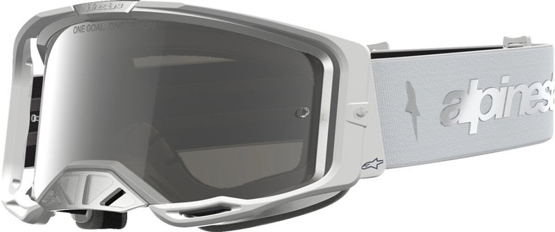 GOGGLE VISION 8 AMBER WHT SILV