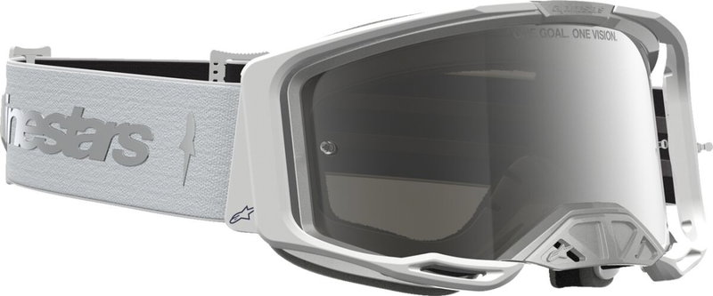 GOGGLE VISION 8 AMBER WHT SILV