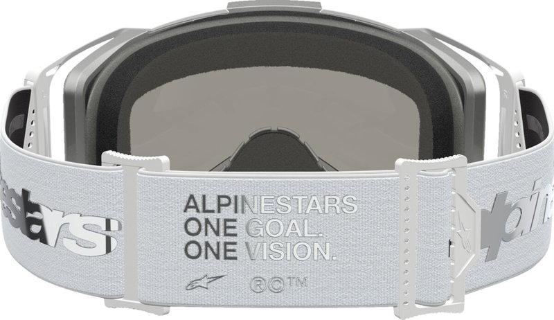 GOGGLE VISION 8 AMBER WHT SILV