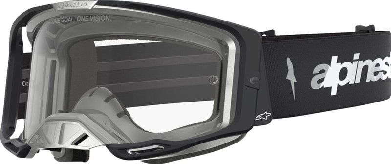 GOGGLE VISION 8 AMBER BLK/SIL/