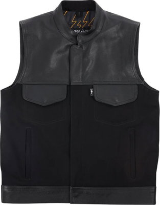 VEST KANAN LEATHER DENIM LARGE