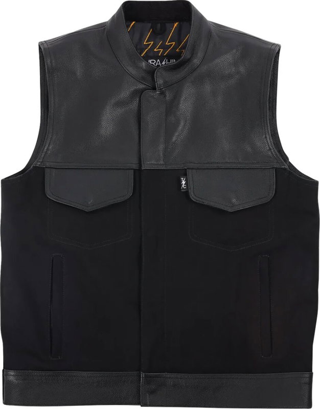 VEST KANAN LEATHER DENIM LARGE