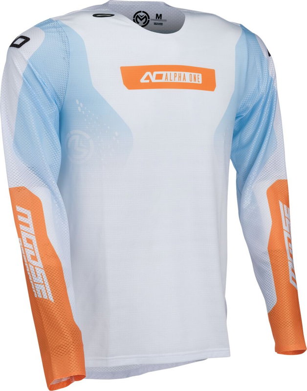 JERSEY ALPHA ONE WHITE/BLUE 3X