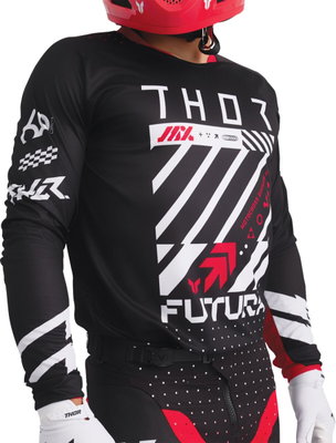 JERSEY LAUNCHMODE FUTURA BK/RD