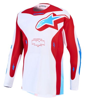 JERSEY RACER HUNT WHT/RED/BLU