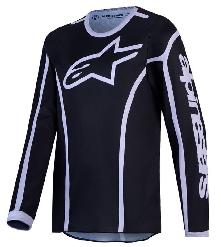 JERSEY YTH FLUID APEX V2 BLK/S