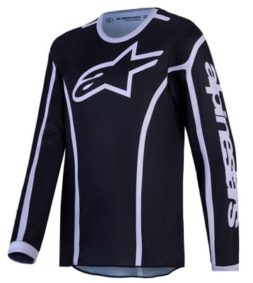JERSEY YTH FLUID APEX V2 BLK/S