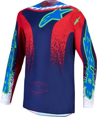 JERSEY YTH FLUID DRAG BL/NV/RD