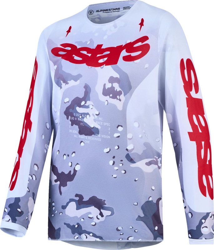 JERSEY YTH FLUID LONE CAM/WHT/