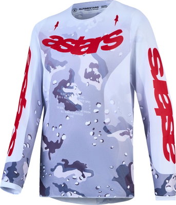 JERSEY YTH FLUID LONE CAM/WHT/