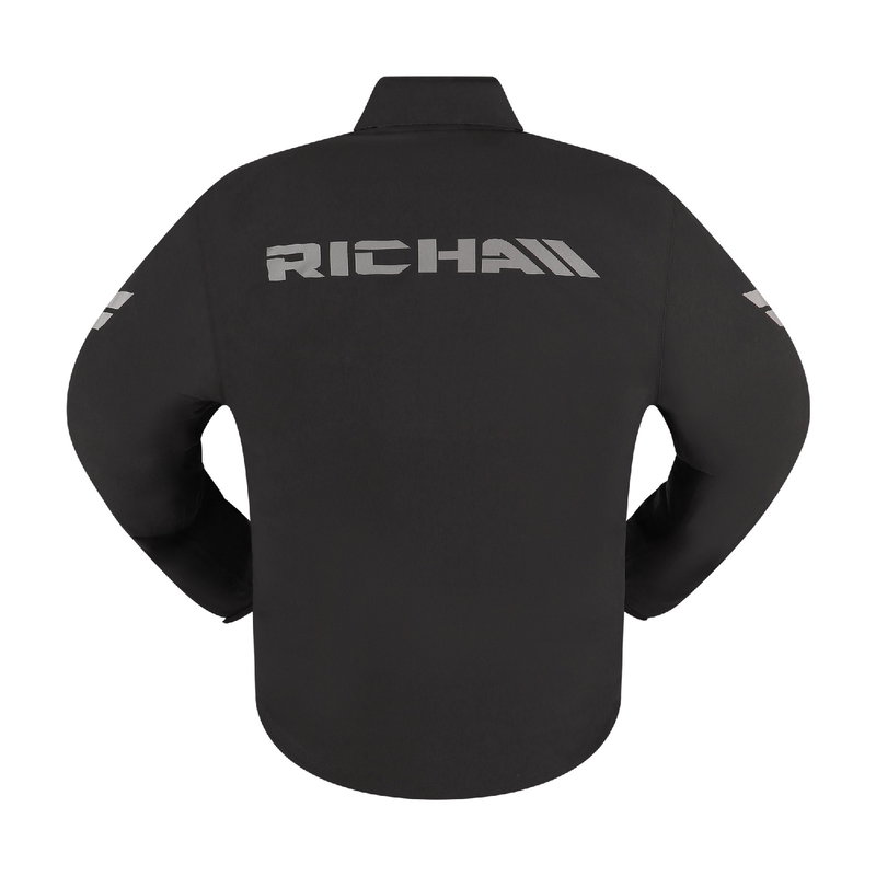 RAIN STRETCH 2L HOODIE black/yellow 2XL
