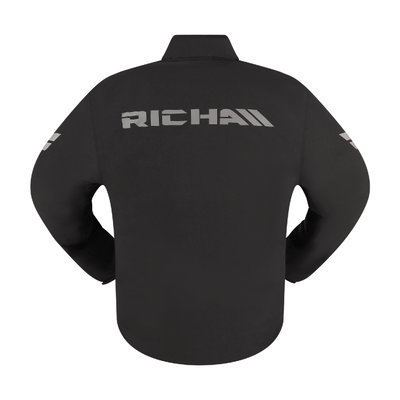 RAIN STRETCH 2L HOODIE black/yellow 4XL