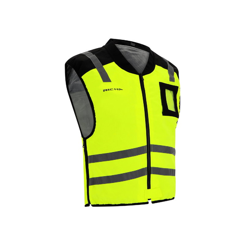 SLEEVELESS SAFETY JACKET yellow fluo XL-2XL-3XL