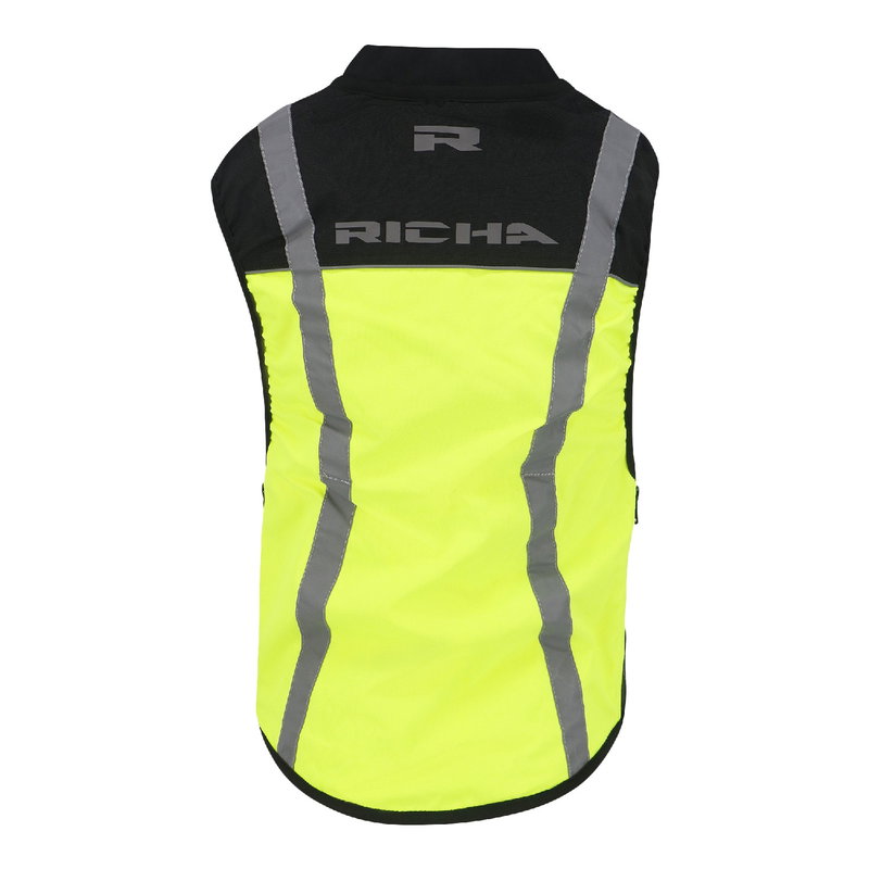 SLEEVELESS SAFETY JACKET JUNIOR black/yellow S-M-L