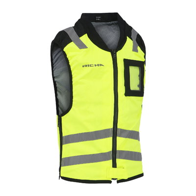 SLEEVELESS SAFETY JACKET JUNIOR black/yellow S-M-L