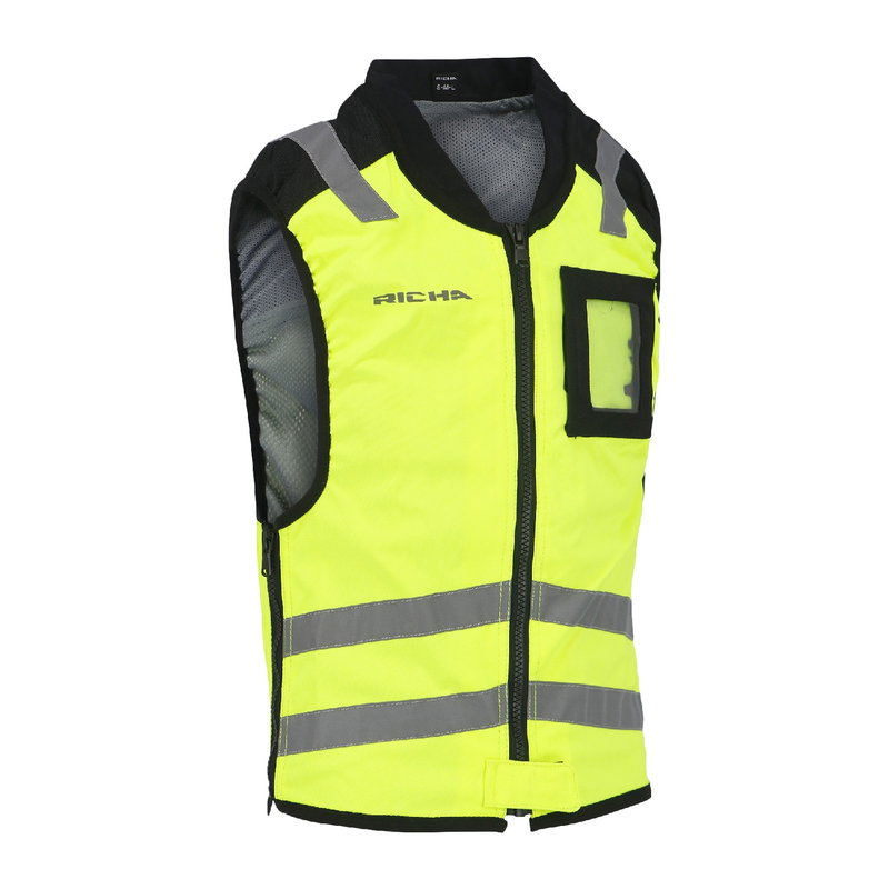 SLEEVELESS SAFETY JACKET JUNIOR black/yellow S-M-L