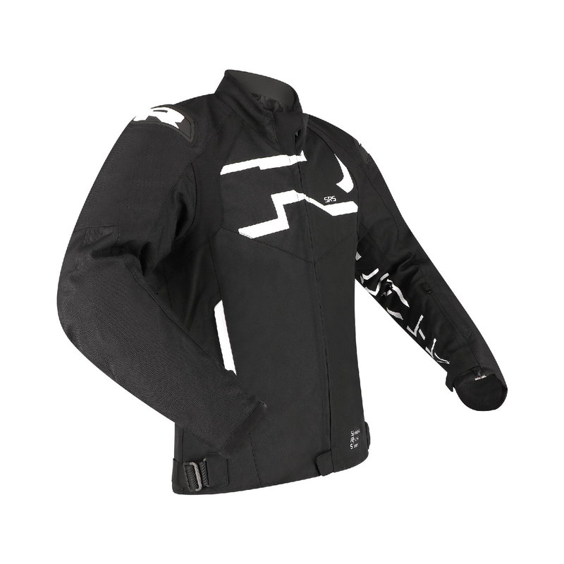 STRADALE TEX WP JACKET black/white 3XL