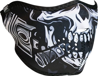 HALF MASK NEOPRN SKULL