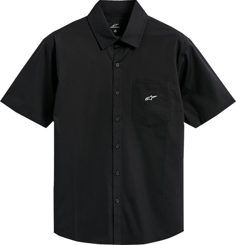 TEE BUTTONED STRIVE WOVEN BLAC