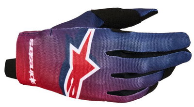 GLOVES YTH RADAR RED/BLUE XS