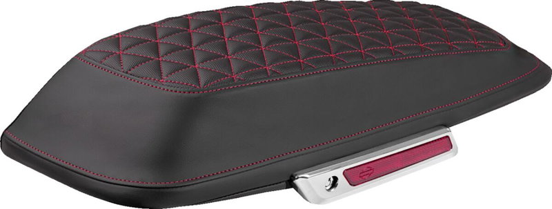 COVER SADDLEBAG TG RED STITCH