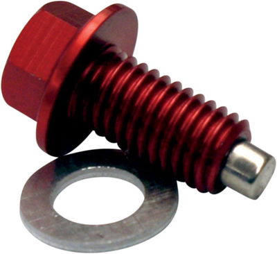 DRAIN PLUG MAGNETIC RED