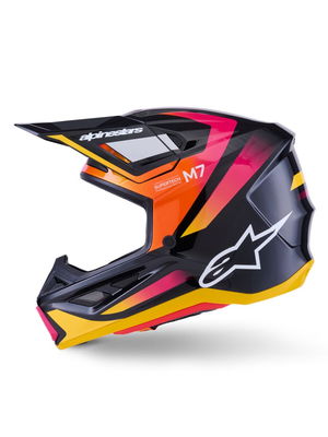 HELMET SM7 RISE BLK/YL/PINK L