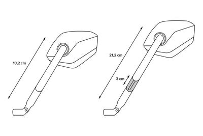 BAR END MIRROR SPORT