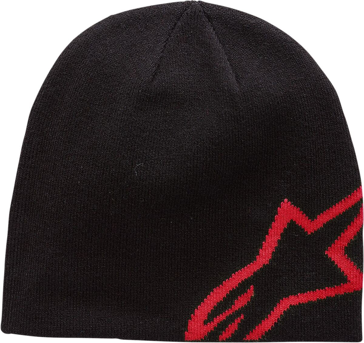 BEANIE C SHIFT BK/RD O/S