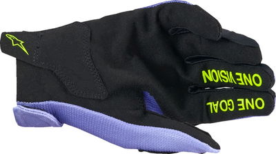GLOVES YTH RADAR PURPLE/YELLOW