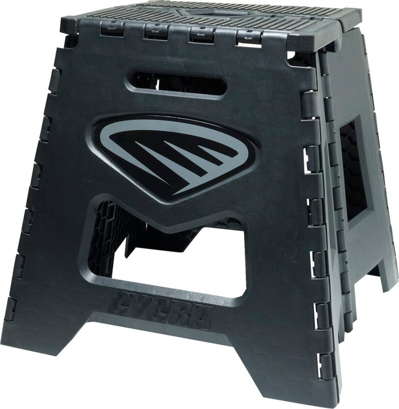 FOLDING MOTOSTAND - BLACK W/ B