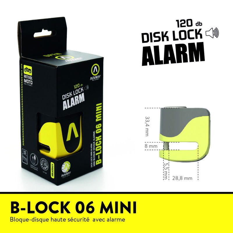 BLOCK DISC LOCK ALARM B-LOCK-0