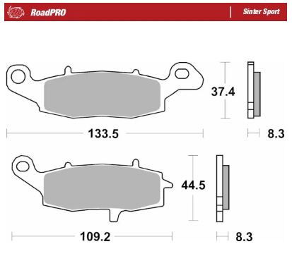 BRAKE PAD SINTER SPORT REAR
