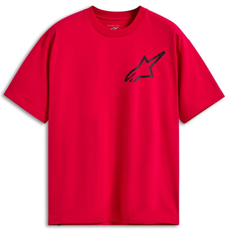 TEE SS CSF OVERSIZED ONE RED S