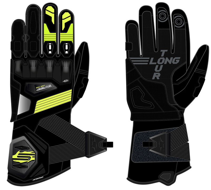 Sweep Gladius handske, svart/gul, 4XL