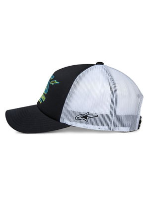 HAT TRUCKER AYESS BK/WH OS