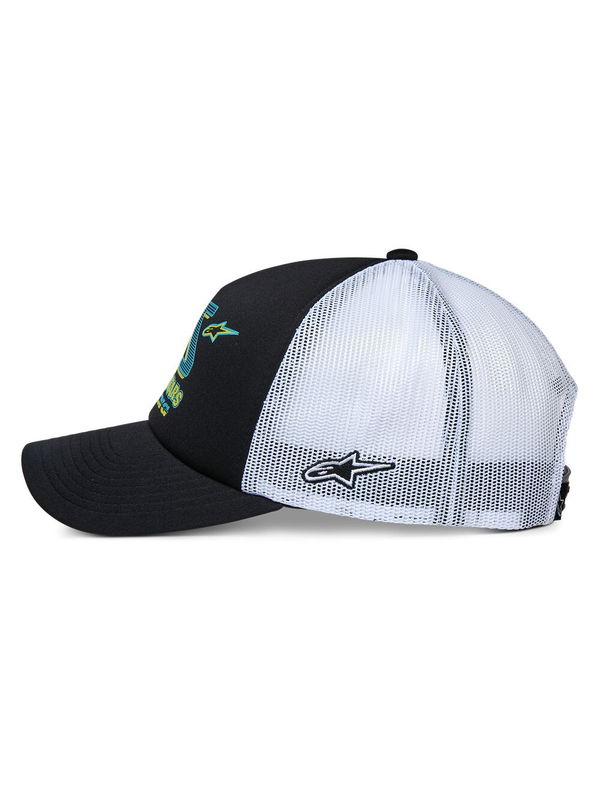 HAT TRUCKER AYESS BK/WH OS
