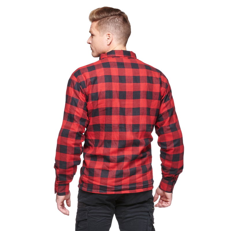 Sweep Manitou MC flannelskjorta, röd/svart, M