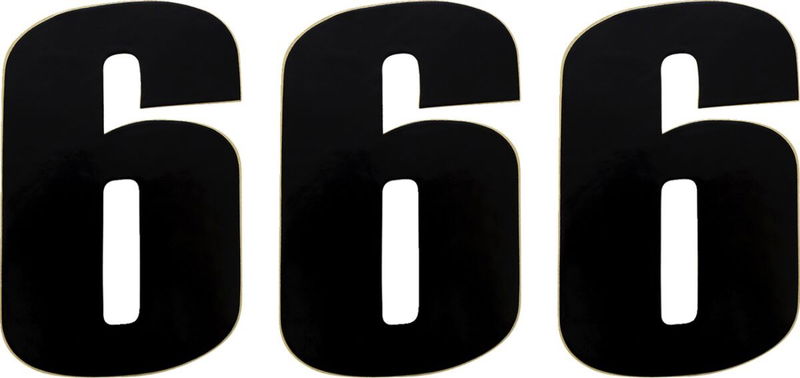 NUMBER MOOSE #6 6 BLACK