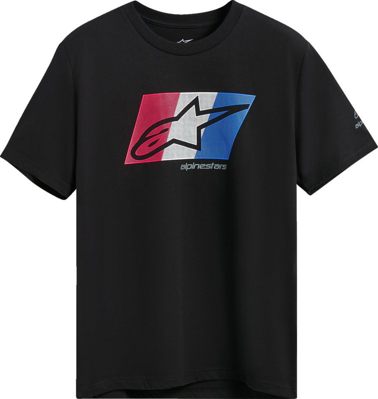 TEE SS CSF GLOBAL BLACK/RD/WH/