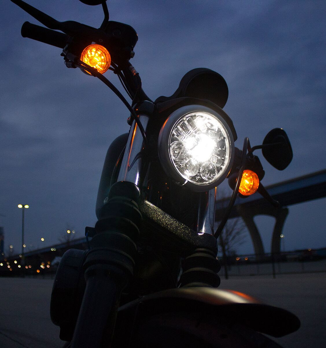 HEADLIGHT ADAP2 8690 BLK 5.75