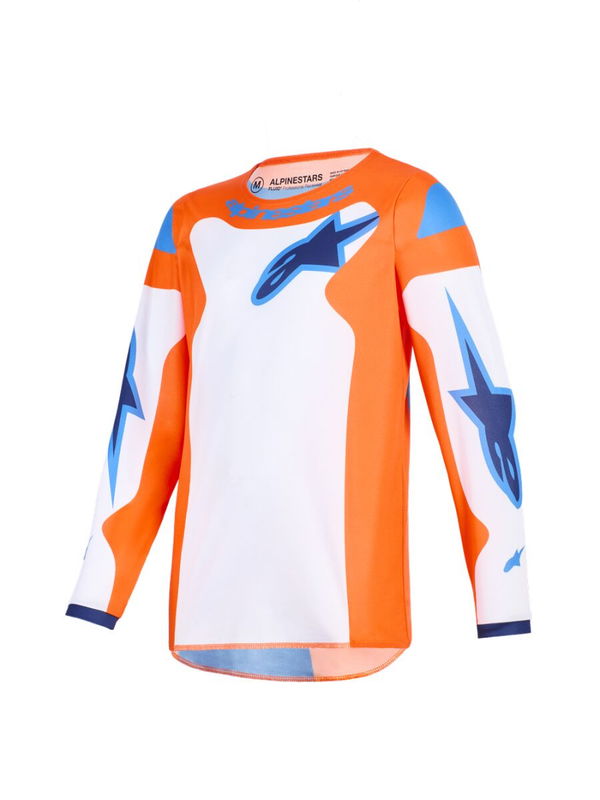 JERSEY YTH FLUID GRID ORAN/BLU